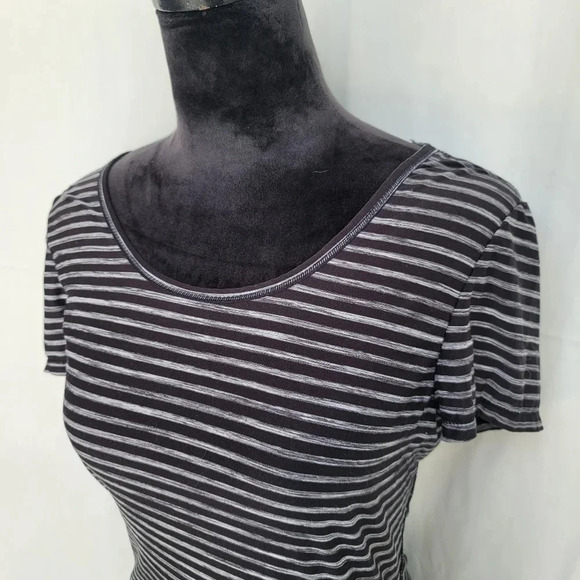 90 Degree Reflex Tank Top Athletic Gym Shirt Gray Knit Running Short Sleeve M - Picture 9 of 10